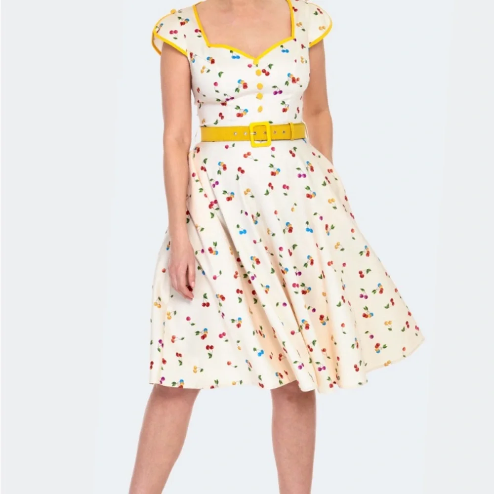 Voodoo Vixen CHERRY CHACHA FLARE DRESS - Picture 2 of 10